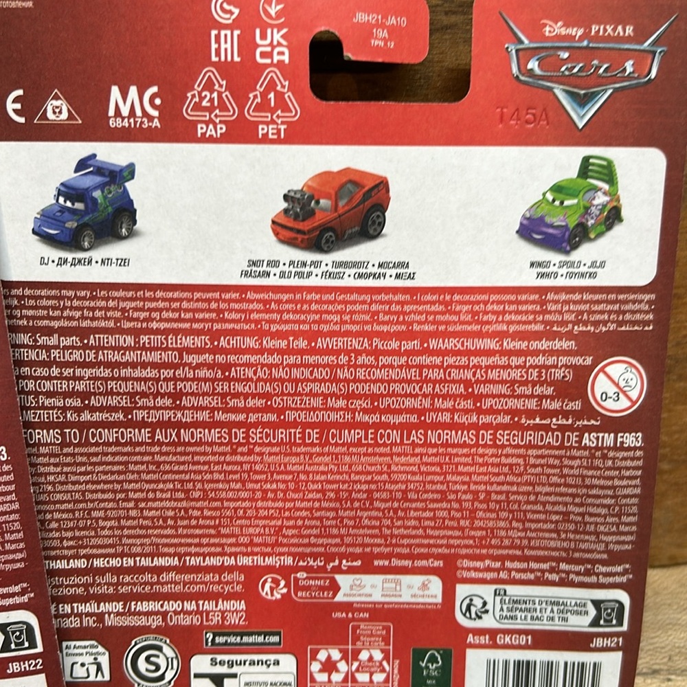 COLLECTION OF 6 DISNEY PIXAR CARS MINI RACERS - Picture 6 of 6